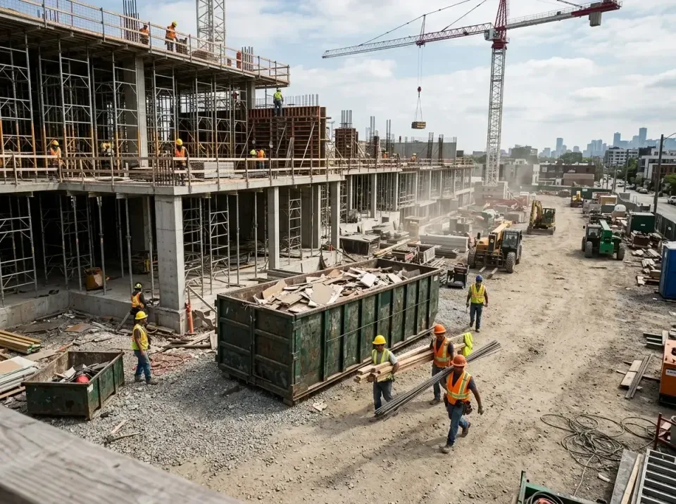 commercial-construction-site-w-002 — frequently asked questions, Low Cost Construction Dumpster Rental in Little Falls, MN